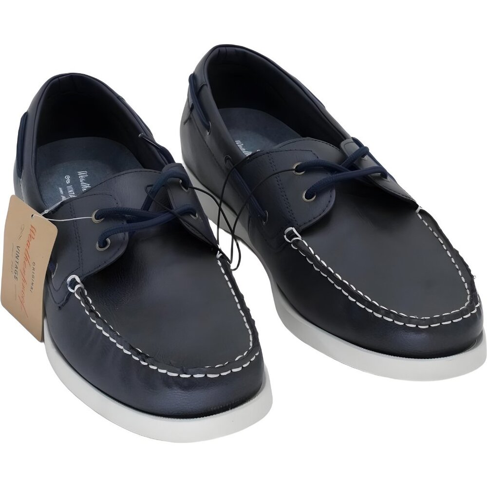 Weatherproof Vintage Benny Boat Shoes Navy Men's US 13M